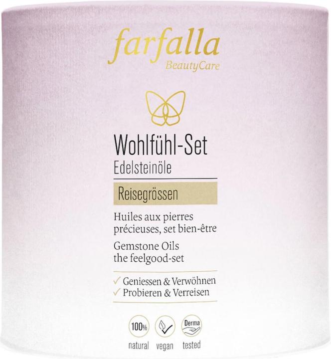 Farfalla Huile aux pierres précieuses set bien être (Huile pour le corps, 10 ml)