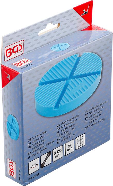 Actual product image BGS Rubber Pad | for Floor Jack | 125 x 27 mm