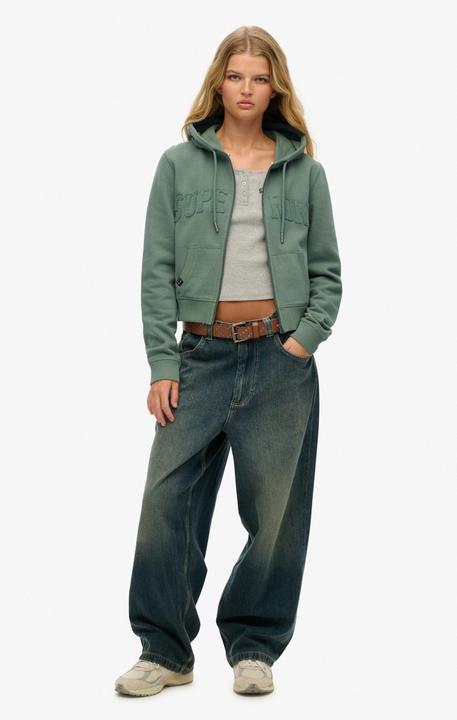 Produktbild Superdry Kurzes Athletic Essentials Hoodie mit Reissverschluss (L)