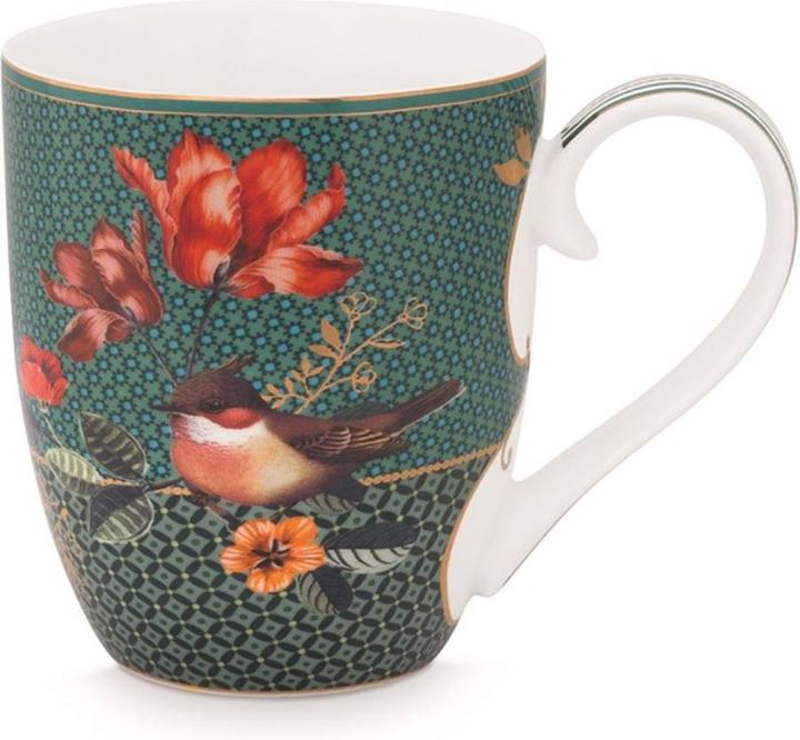 Image du produit PIP Studio Winter Wonderland Bird Green Tasse à anse XL 450ml (450 ml, 1 x)
