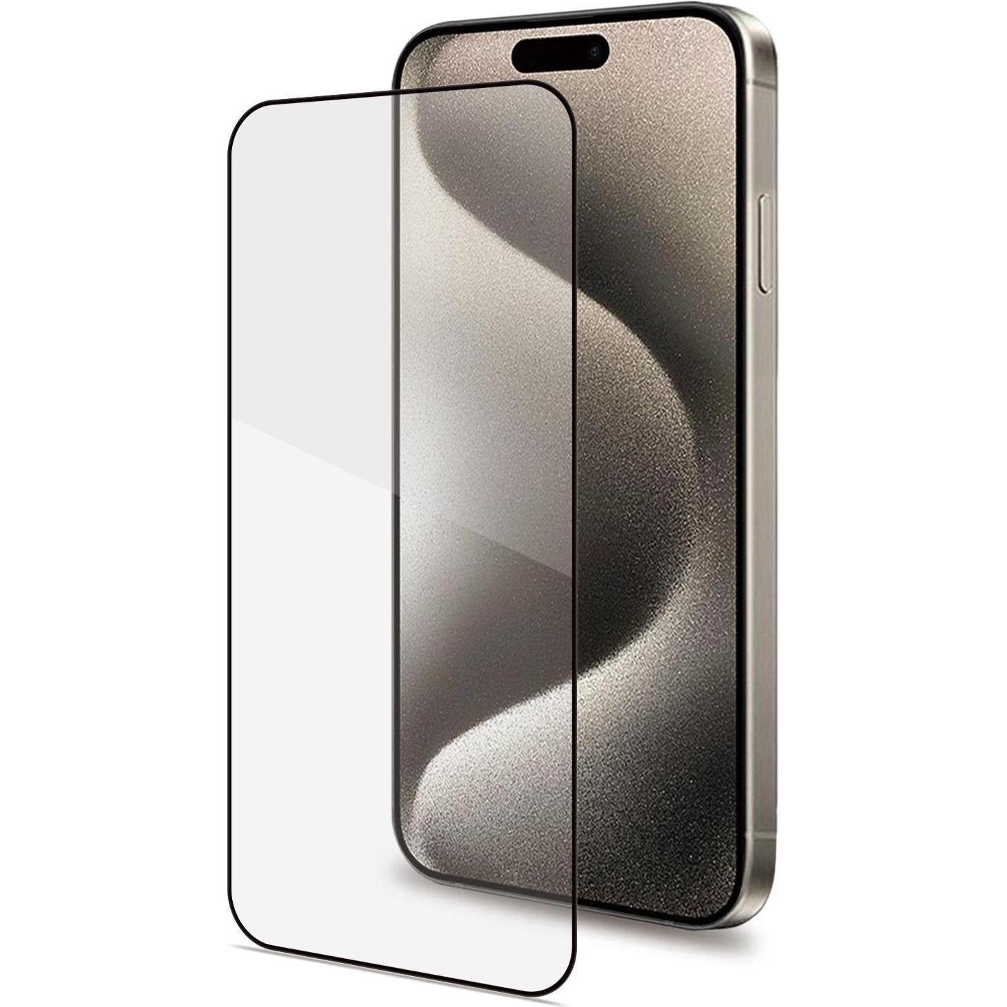 Celly Nero Full Glass Per Iphone 16 Pro (1 Pz., Apple Iphone 16 Pro Max), Pellicola Protettiva Smartphone,