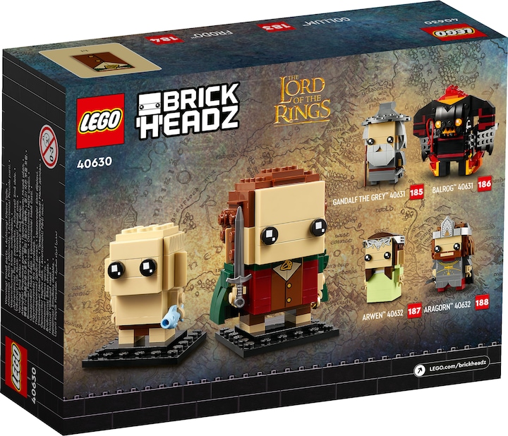Actual product image LEGO Brickheadz Frodo & Gollum (40630, LEGO Brickheadz)