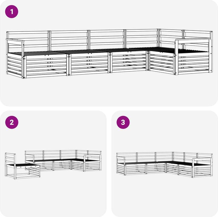 Produktbild vidaXL Outdoor-Sofa