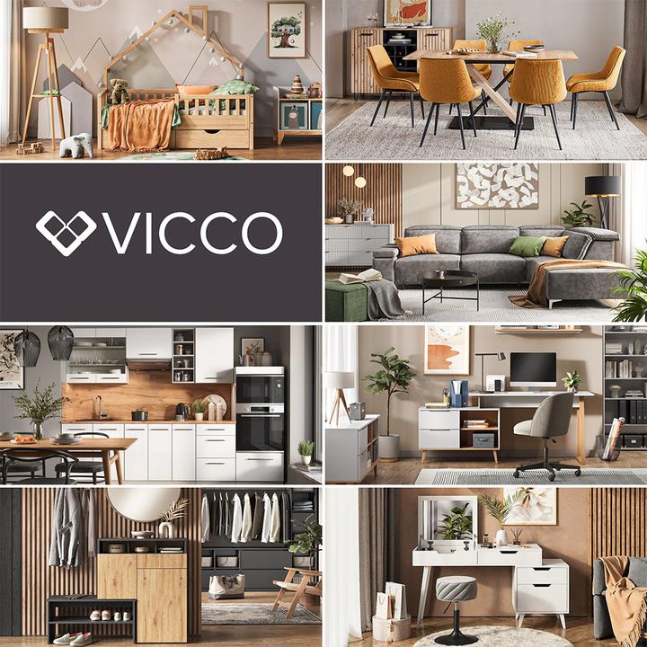 Produktbild Vicco Tischgestell Elevate, Anthrazit, mit USB und USB-C Anschluss
