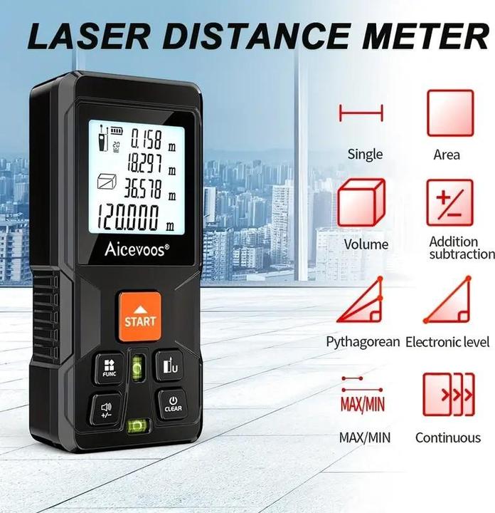 Immagine prodotto Cbx Telemetro laser intelligente da 50 m, mini telemetro digitale (50 m)