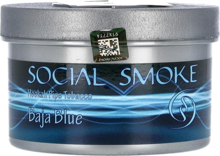 Actual product image Social Smoke Baja Blue (Bunch of grapes, Raspberry, Chocolate, Bilberry)