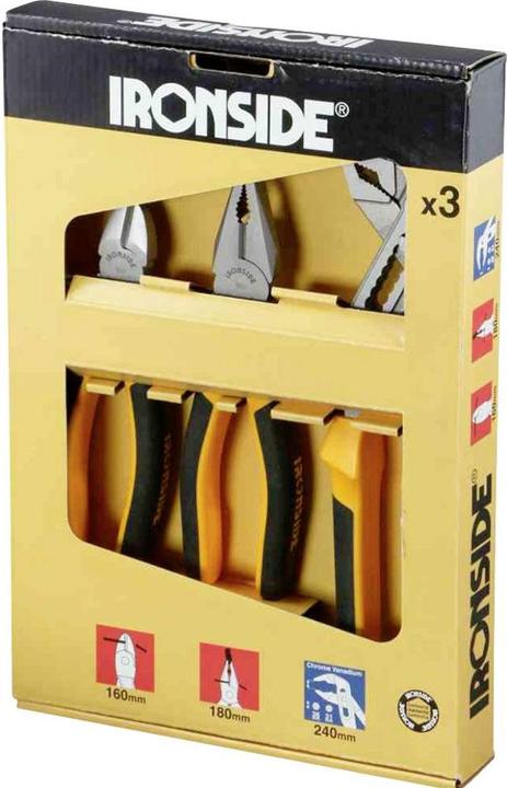 Image du produit Ironside Jeu de pinces 3 pièces (303 mm)