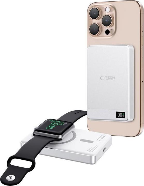 Immagine prodotto Tech-Protect Powerbank PB33 LifeMag MagSafe 5000mAH - silver (5000 mAh)
