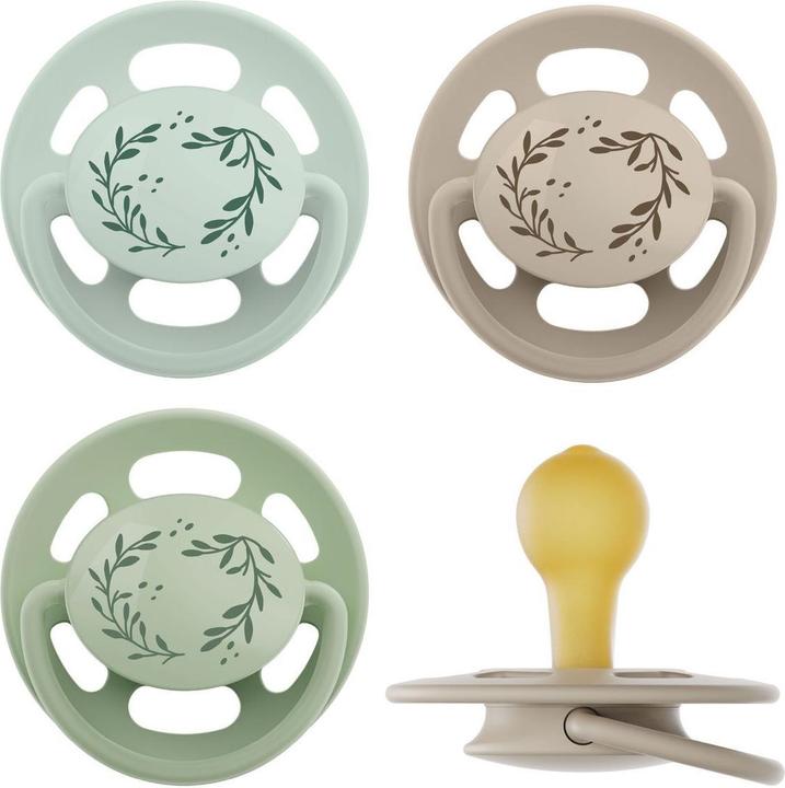 Produktbild NIP Schnuller Schnuller 4er Pack Cherry - Latex 0-6 M (4x, 0 - 6 Monate)