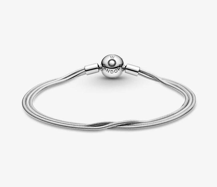 Produktbild Pandora Armband Moments Multi Snake Chains (20 cm, Sterling-Silber)