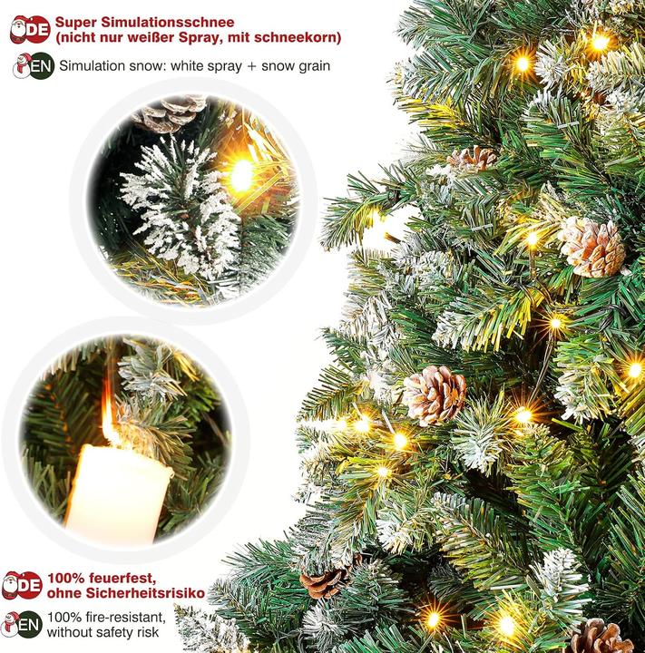 Immagine prodotto Yorbay Albero di Natale (180 cm)
