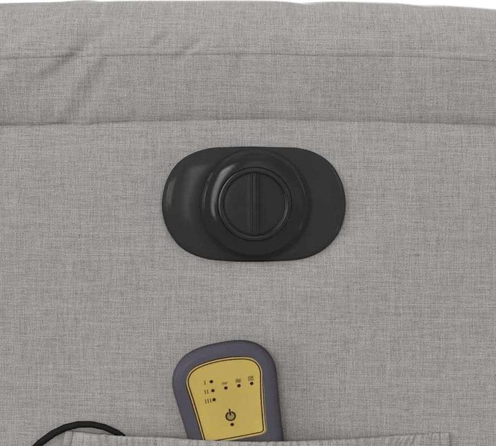 Actual product image vidaXL Massage chair electric cloud grey fabric