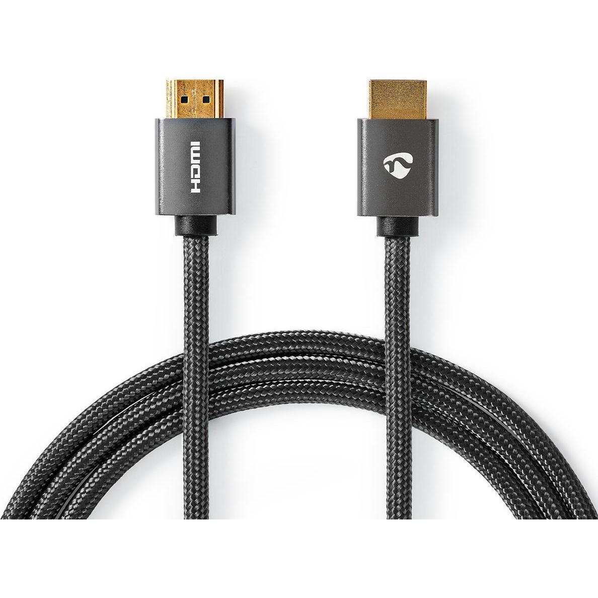 Nedis High Speed ​​HDMI ™ Kabel mit Ethernet HDMI™ Stecker HDMI™ Stecker 4K@60Hz ARC 18 Gb (3 m, HDMI), Video Kabel