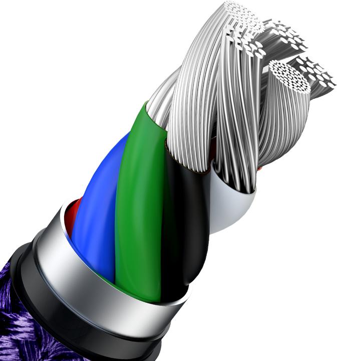 Produktbild Baseus Cafule Series USB-C cable for Lightning, 20W, 2m (purple) (2 m, USB 2.0, 20 W)