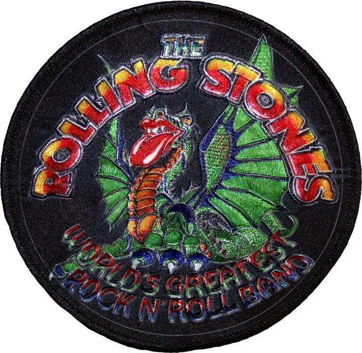 Actual product image The Rolling Stones Dragon Circle Patch (10.10 x 10.10 cm)