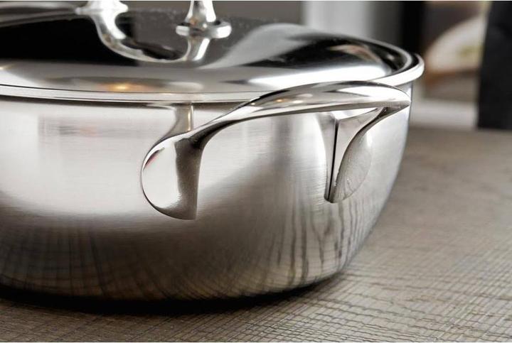 Productafbeelding Demeyere Atlantis Schmortopf mit Doppelwanddeckel (24 cm, Braadpan + kasserol, Roestvrij staal)
