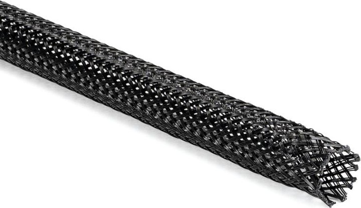 Produktbild HellermannTyton 170-00400 HEGPX40-PET-BK Geflechtschlauch Schwarz Polyester 32 b (Kabelschlauch, 5000 cm)