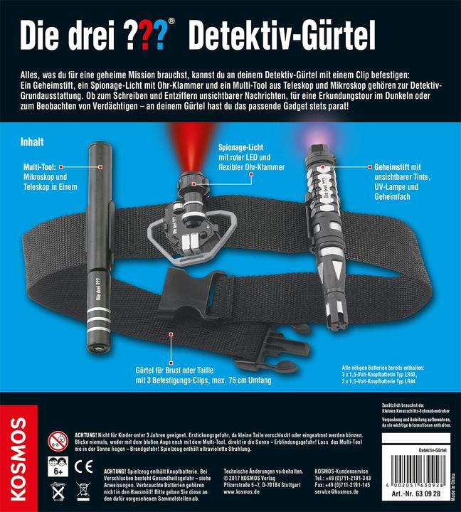 Produktbild Kosmos Detektiv-Gürtel