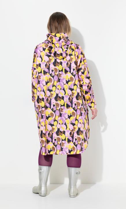 Actual product image Laurasøn Functional Unisex Hooded Rain Cape With Print (One size)