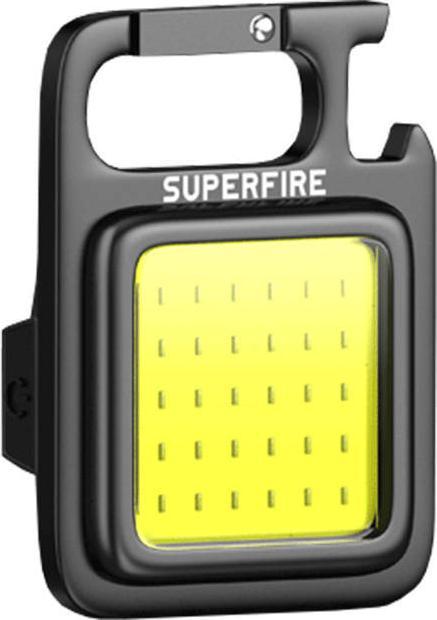 Actual product image Superfire Flashlight MX16, 600lm, 500mAh, USB-C (6.12 cm, 600 lm)