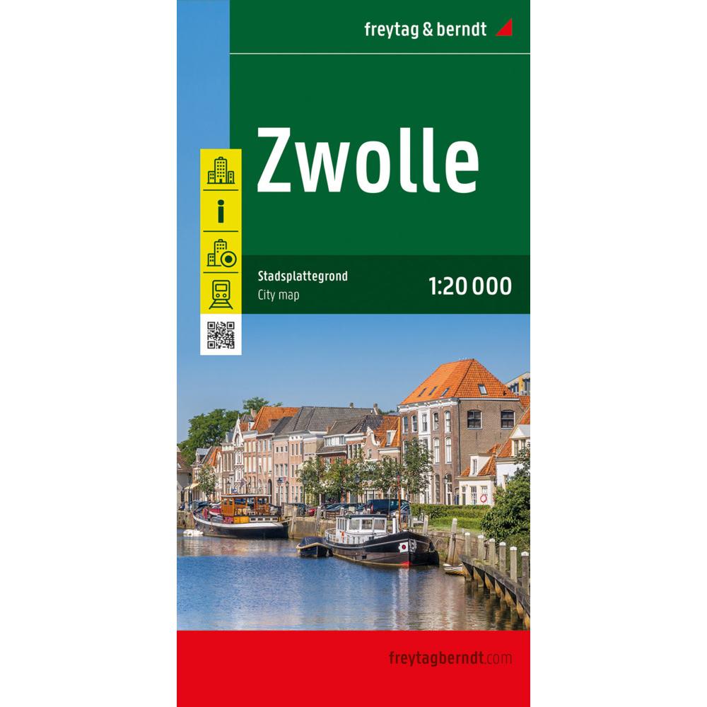 Zwolle, Stadtplan 1:20.000, freytag & b, Landkarte