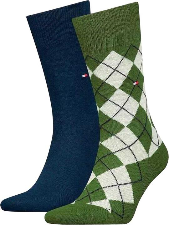 Grün, Marine, Weiss