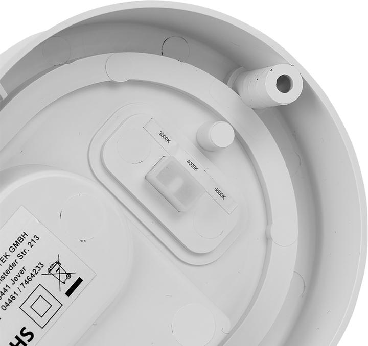 Actual product image Luxula LED-Kellerleuchte, 12W, EEK: F, 1080lm, CCT, IP54, weiss (1080 lm)