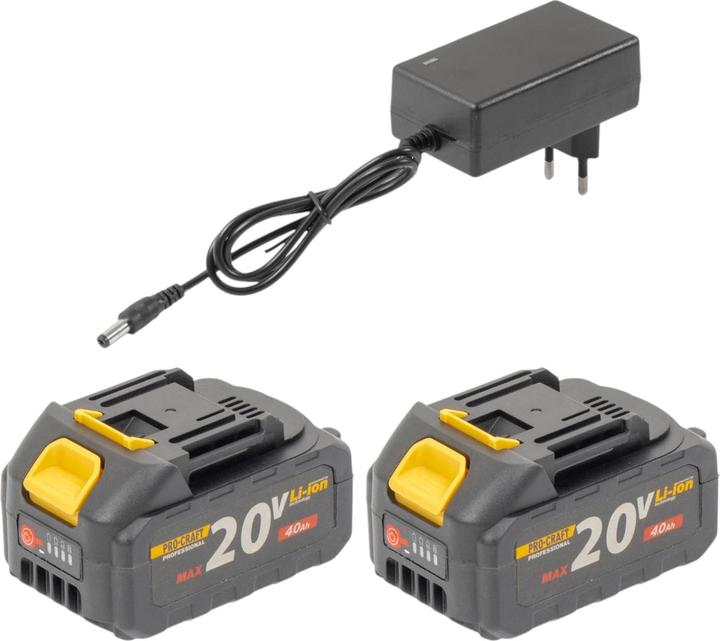 Produktbild Procraft ATA-40 Akku Freischneider 20 V 420 mm Brushless + 2x Akku 4,0 Ah + Ladegerät (Metallschneideblatt, Trimmfaden)