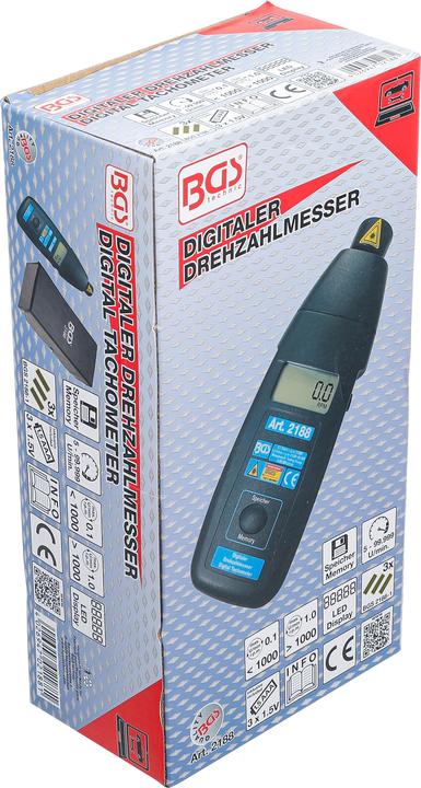 Actual product image BGS Digital Tachometer