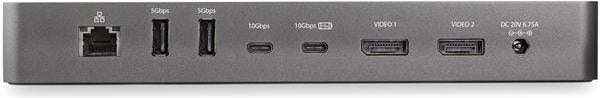 Actual product image StarTech TB3CDK2DP (USB-A, USB-C, 5 Ports)