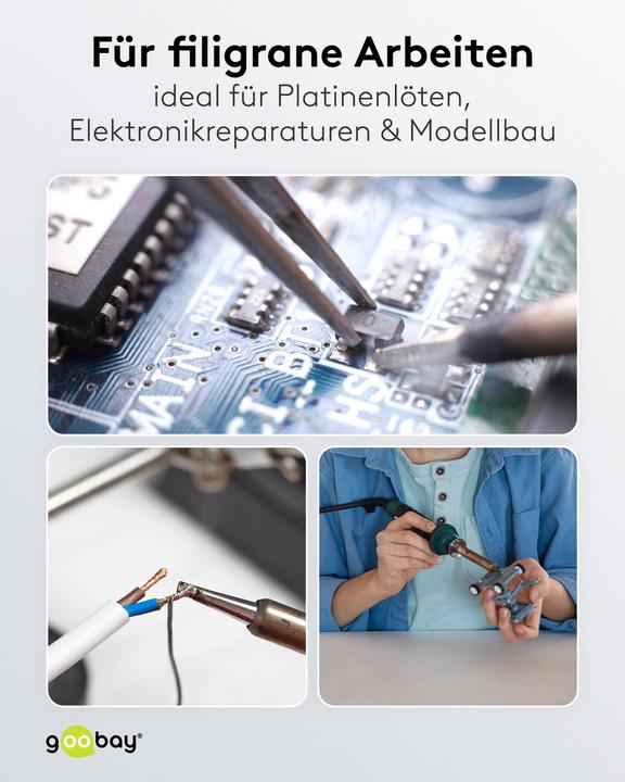 Image du produit Goobay Löthilfe mit Lupenleuchte und Schwanenhals-Armen (Lampe loupe)