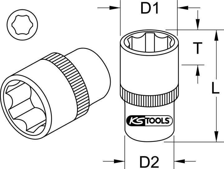 Produktbild KS Tools 911.1404 (4 mm)
