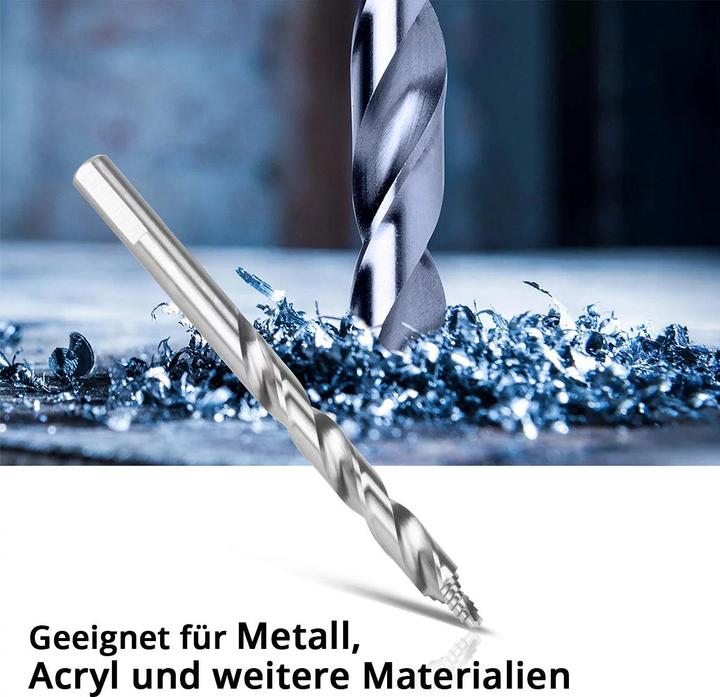 Produktbild Stahlwerk HSS-Spiralbohrer 25er Set 1-13mm HSS Bohrer Satz für Stahl Acryl Holz (1-13mm)