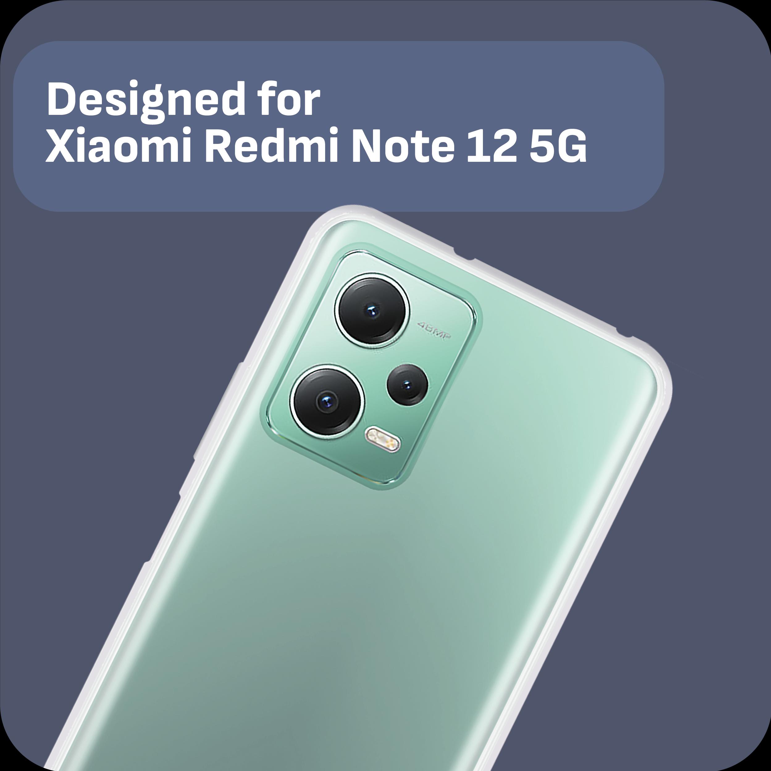 Thumbnail - Cazy Silikon Hülle Kompatibel mit Xiaomi Redmi Note 12 5G - Soft TPU Schutz - Transparant (Xiaomi Redmi Note 12 5G), Sma...