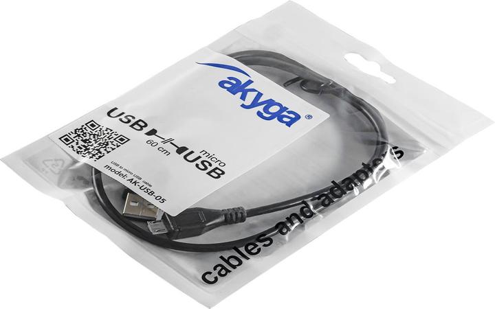 Image du produit Akyga câble USB AK-USB-05 USB A (m) / micro USB B (m) ver. 2.0 60cm (0.60 m, USB 2.0)