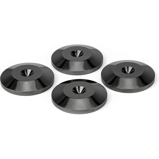 Dynavox Unterlegscheiben für Spikes, Lautsprecher Bauteile, Schwarz