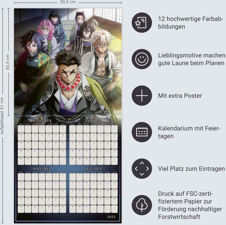 Image du produit Demon Slayer Broschurkalender 2026