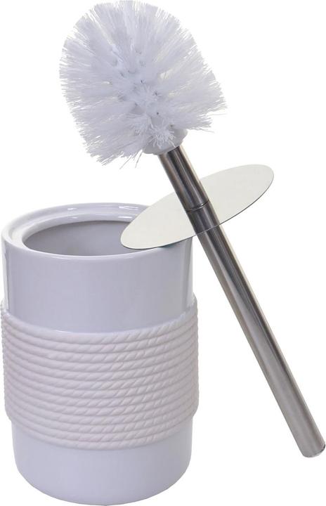 Image du produit Swisshandel24 Ensemble de salle de bains 5 pièces, ensemble WC Accessoires de salle de bains, céramique - blanc -