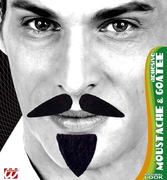 Produktbild Widmann Schnauz & Bart schwarz