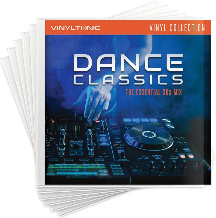Immagine prodotto Vinyl Tonic Confezione da 50 custodie per dischi in vinile da 12 pollici | Copertina in plastica trasparente |