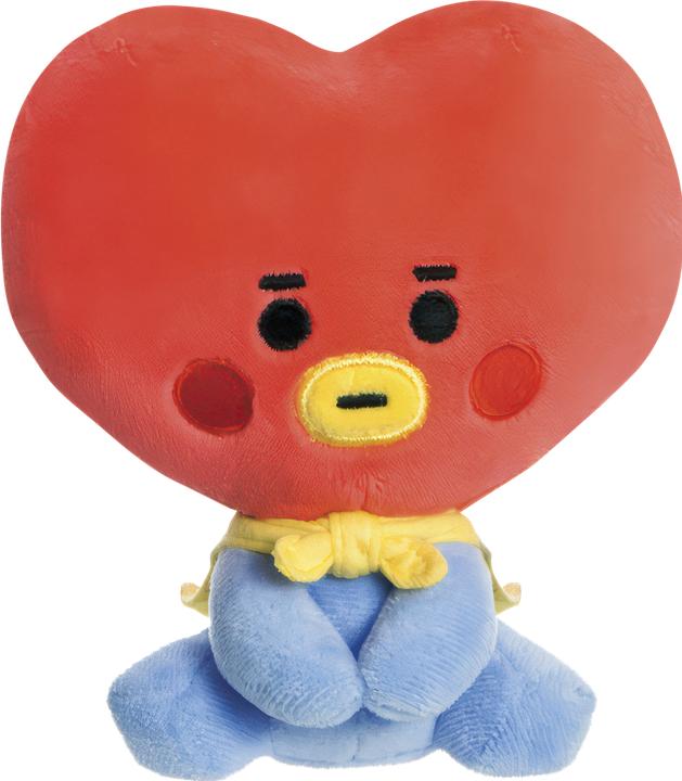 Produktbild HERMA AURORA - BT21 Official Merchandise, Baby TATA Sitting Doll 5In, Soft Toy, Blue and Red, Blue & Red