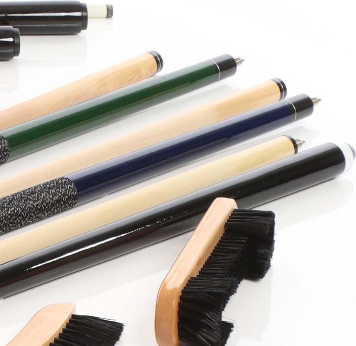 Image du produit Wiltec Accessoires de billard Tout en Un Set complet 4 Queues Triangle Support mural Boules Brosses