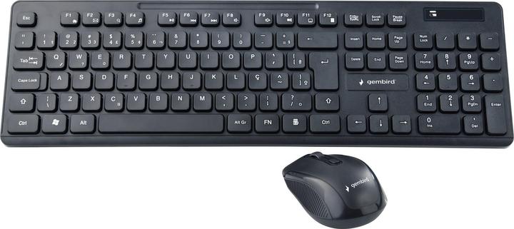 Produktbild Gembird Kabelloses Desktop-Set schwarz DE-Layout (DE, Kabelgebunden)