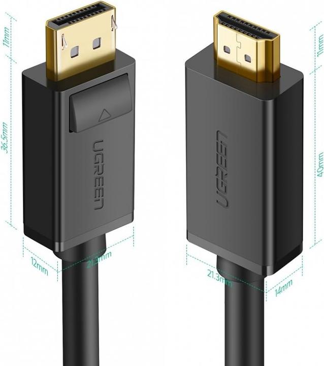 Produktbild Ugreen DisplayPort – HDMI (2 m, DisplayPort, 1.4)