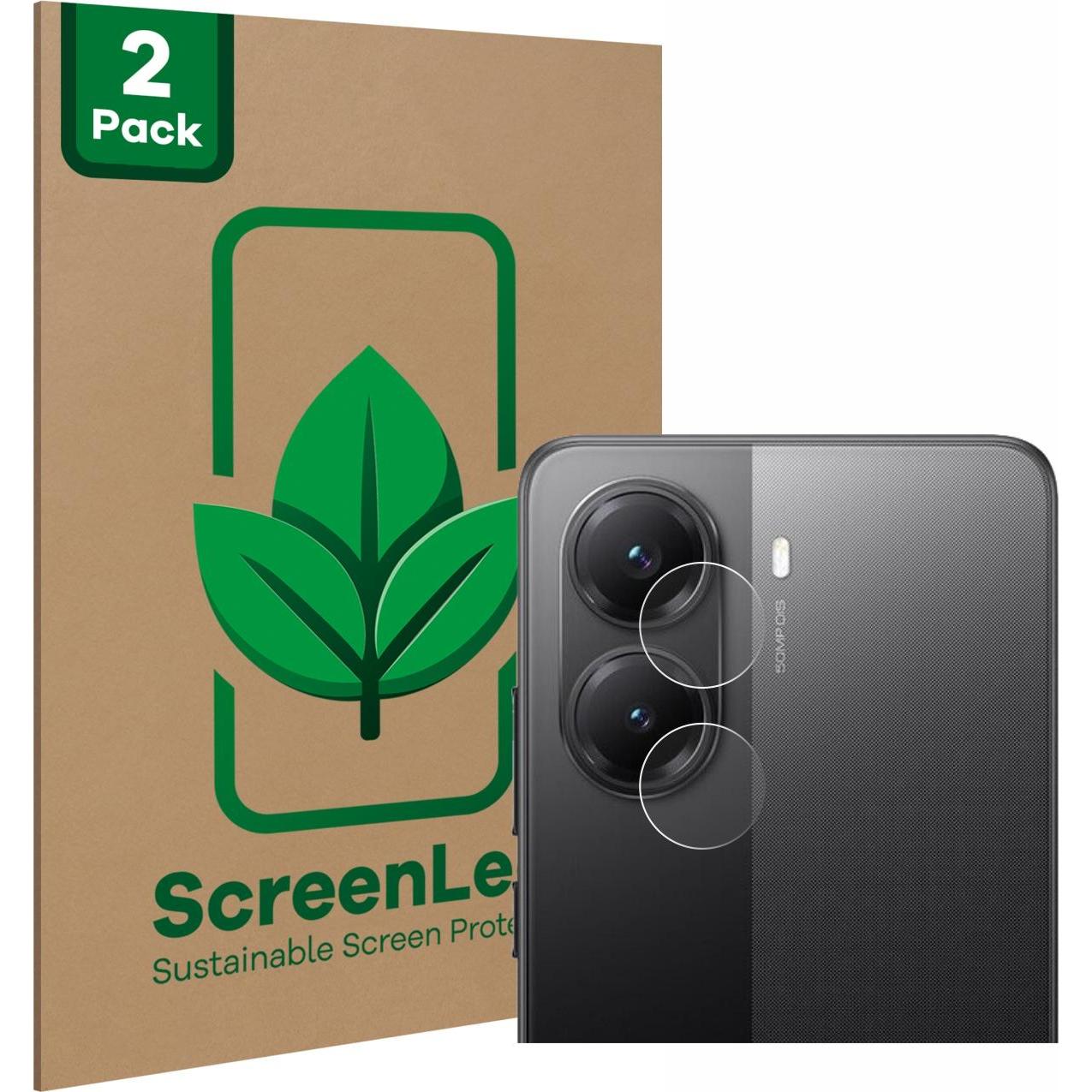 Thumbnail - ScreenLeaf Schutzfolie nachhaltiger Displayschutz Display Schutz Folie Klar Transparent (2 Stück, Oppo AX7 Pro), Smartph...