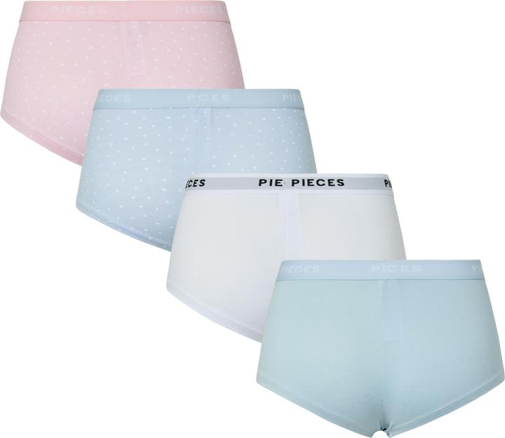 Actual product image Pieces Pclogo Lady 4 Pack Aop/Solid Noos Bc (XL, pack of 4)