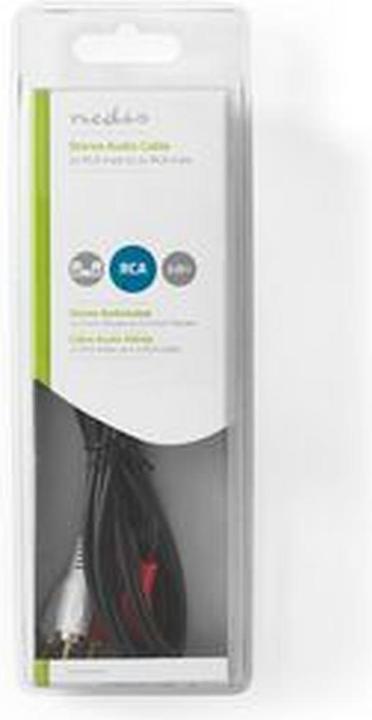 Image du produit Nedis Câble audio stéréo 2X R AC mâle - 2X RCA mâle (2 m)