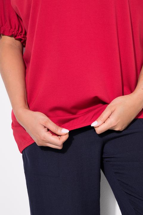 Immagine prodotto Ulla Popken Felpa dal taglio oversize con scollo a tunica e mezze maniche (50, 52)