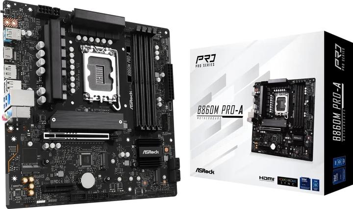 Productafbeelding AsRock B860M Pro-A DDR5 Intel S detailhandel (LGA 1851, Intel B860, Micro ATX (mATX))