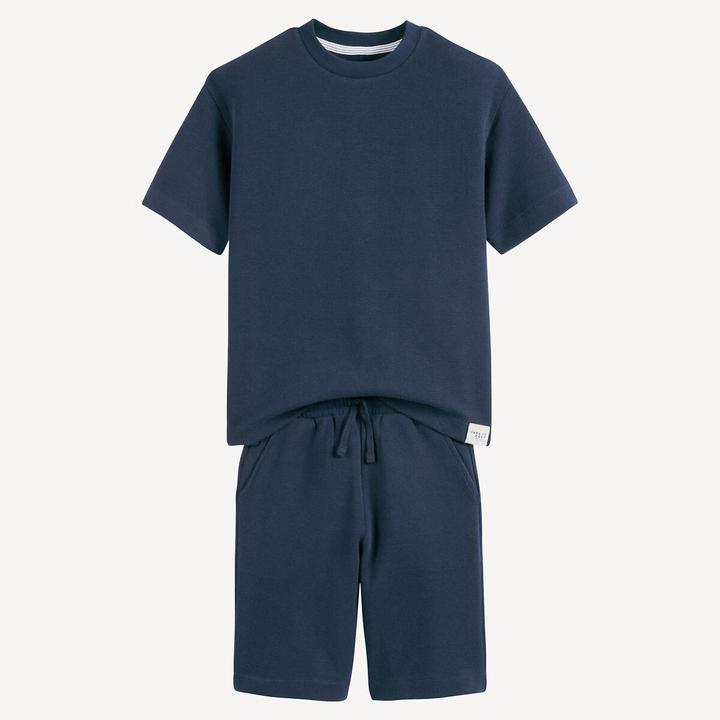 Actual product image La Redoute Collections Set aus T-Shirt und Shorts aus Wabenstoff (164)